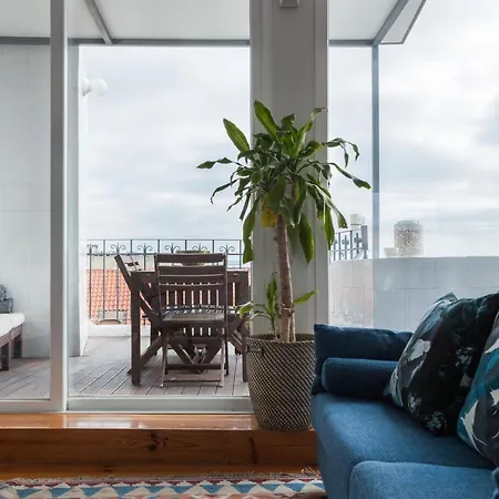 Apartmán Amazing Rooftop Terrace With River And Historic View 4 Bedrooms 4 Bathrooms Ac 19th Century Building Chiado *